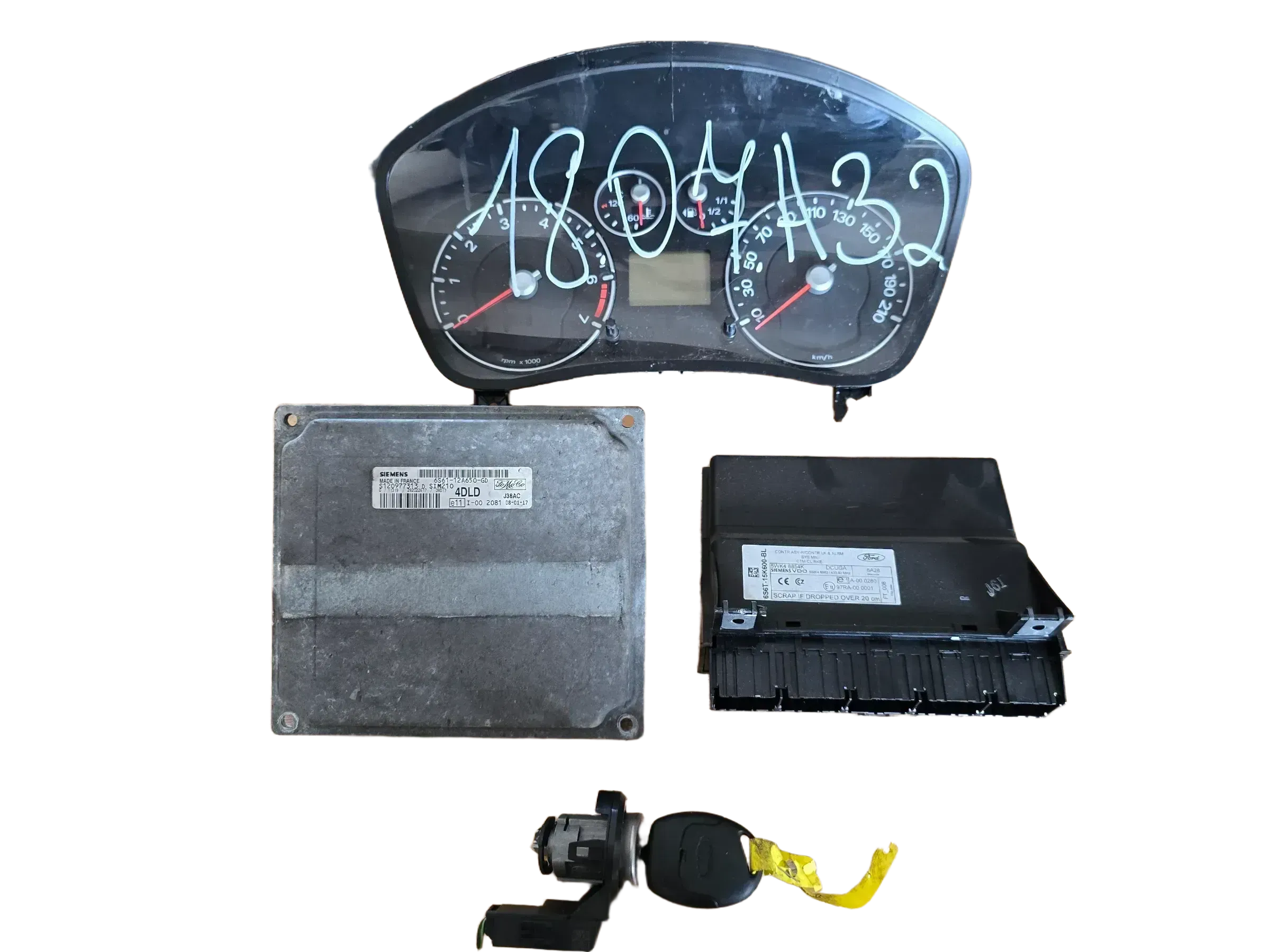 Ford Fiesta 5 JH1 1,4 16V Facelift Motorsteuergerät Set 6S6112A650GD - Bild 1