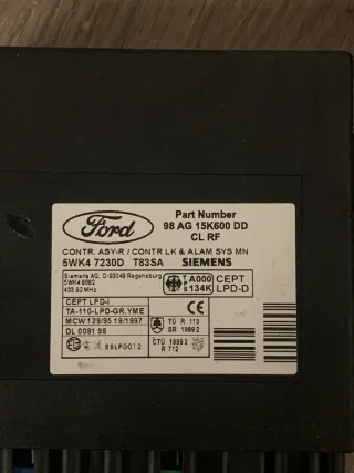 Original Ford Focus MK1 Steuergerät Set 1S4F-12A650-DB - Bild 2