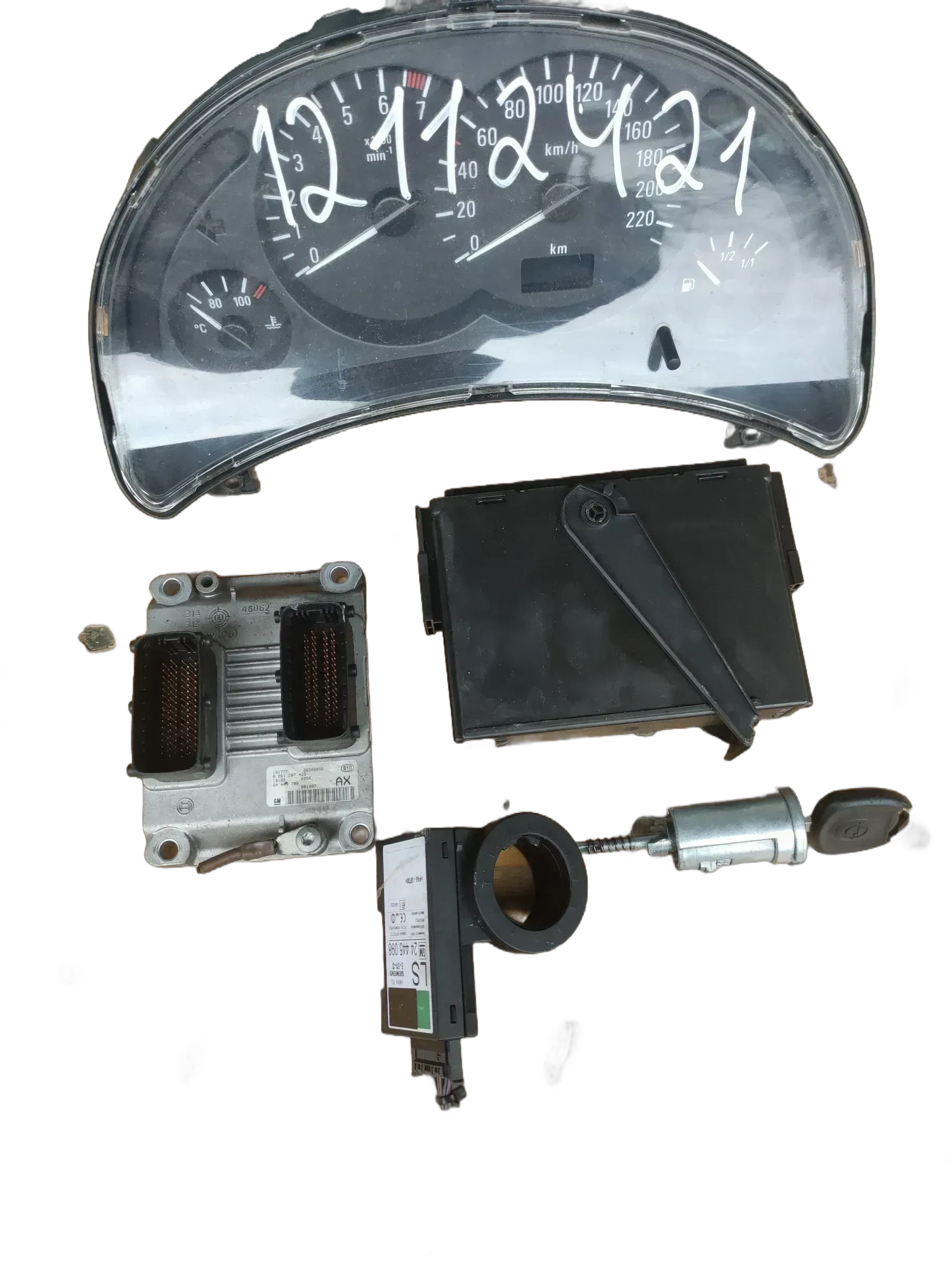 Opel Corsa C  Motorsteuergerät  Set 0261207423 26sa8096 - Bild 1