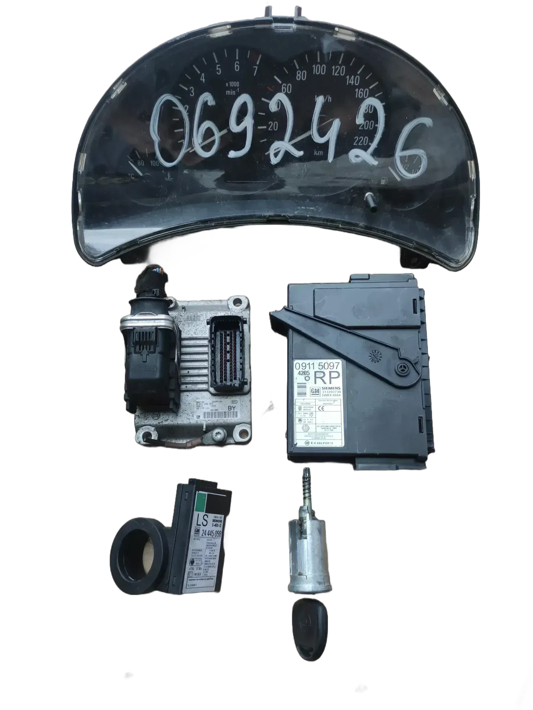 ORIGINAL Steuergerät Set 0261206072  Opel Corsa C GM Bosch 26sA7134 - Bild 1