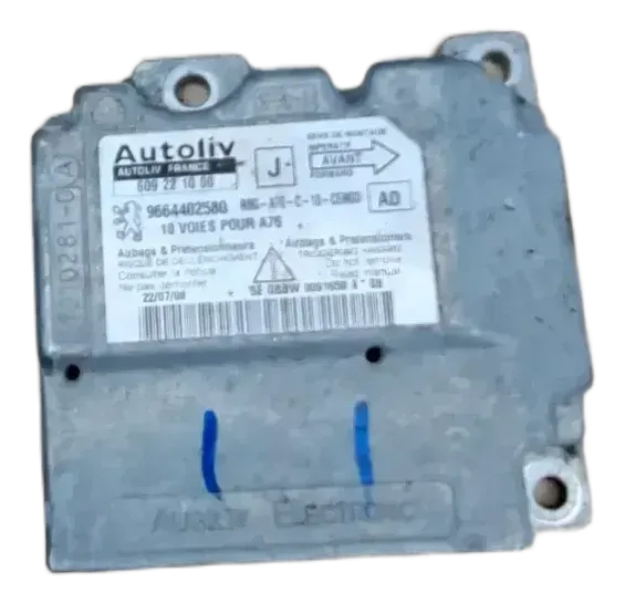 PEUGEOT 307 3A/C Airbag-Steuergerät 603554600 9655880880 216102810A 27918793 - Bild 1