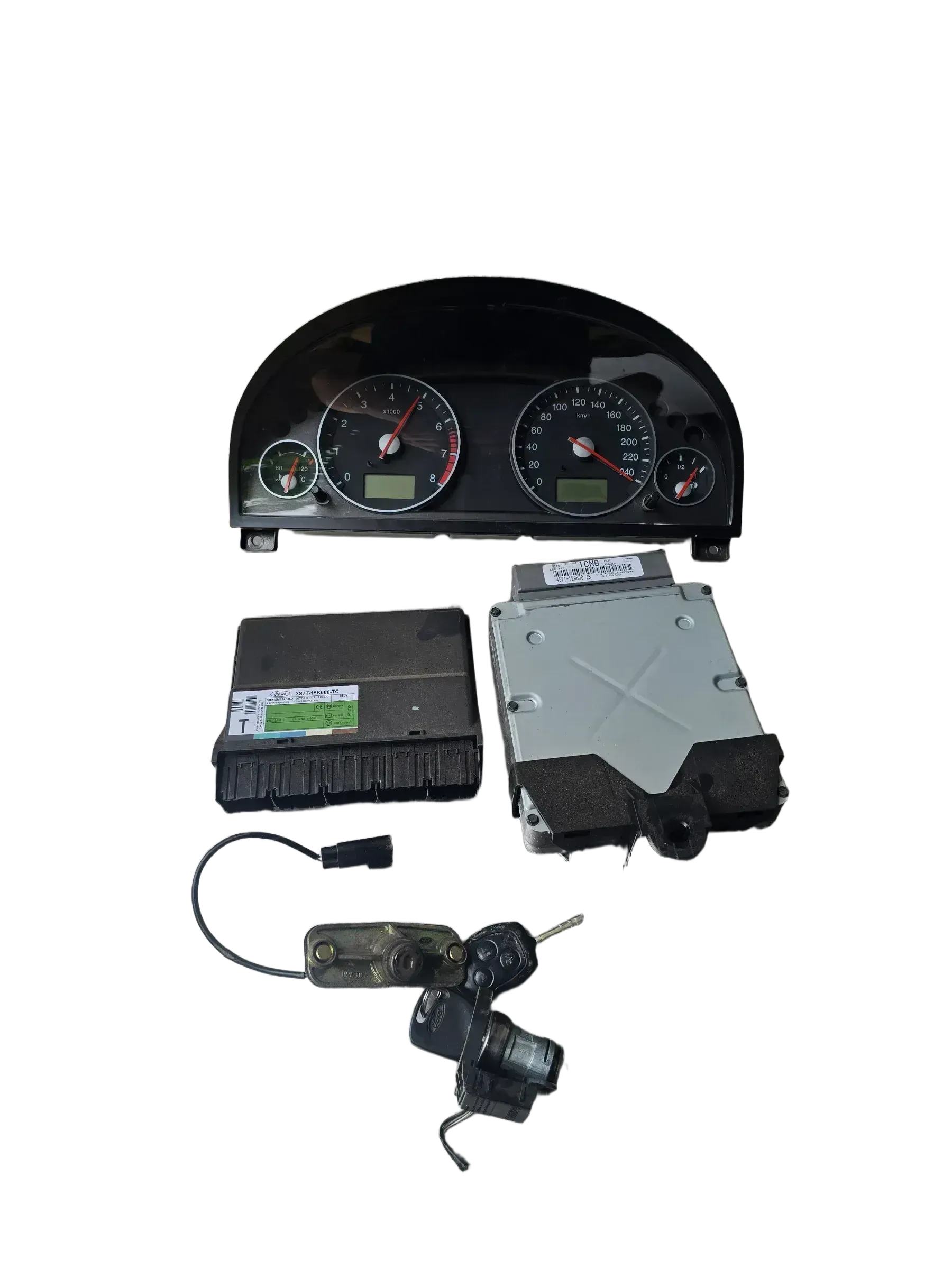 Ford Mondeo Mk III Benzin Motorsteuergerät Set 4S7112A650ZB - Bild 1
