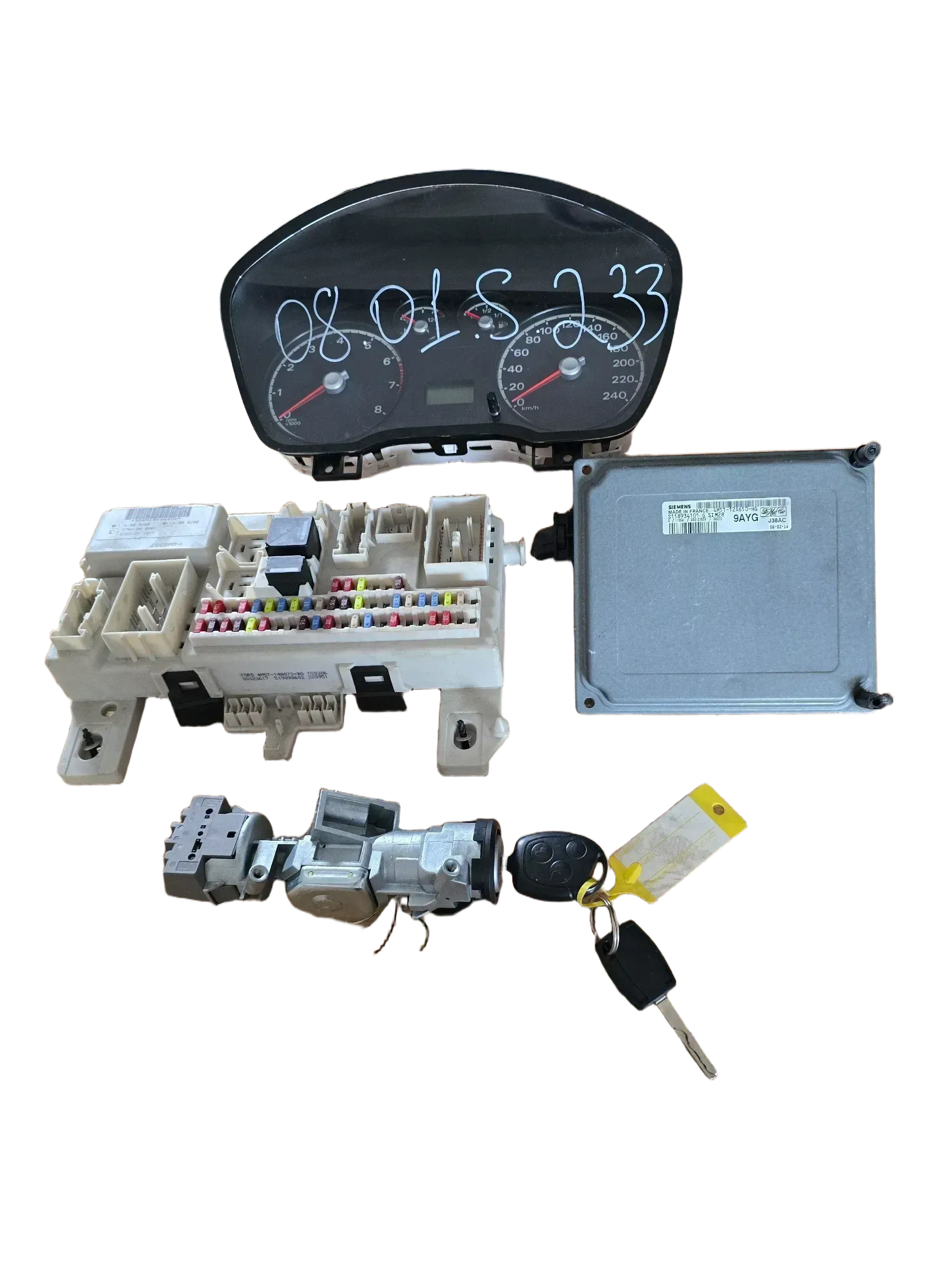 Ford Focus MK2 - DA3 1.6 74 KW Motorsteuergerät Set Steuergerät 4M5112A650HG - Bild 1