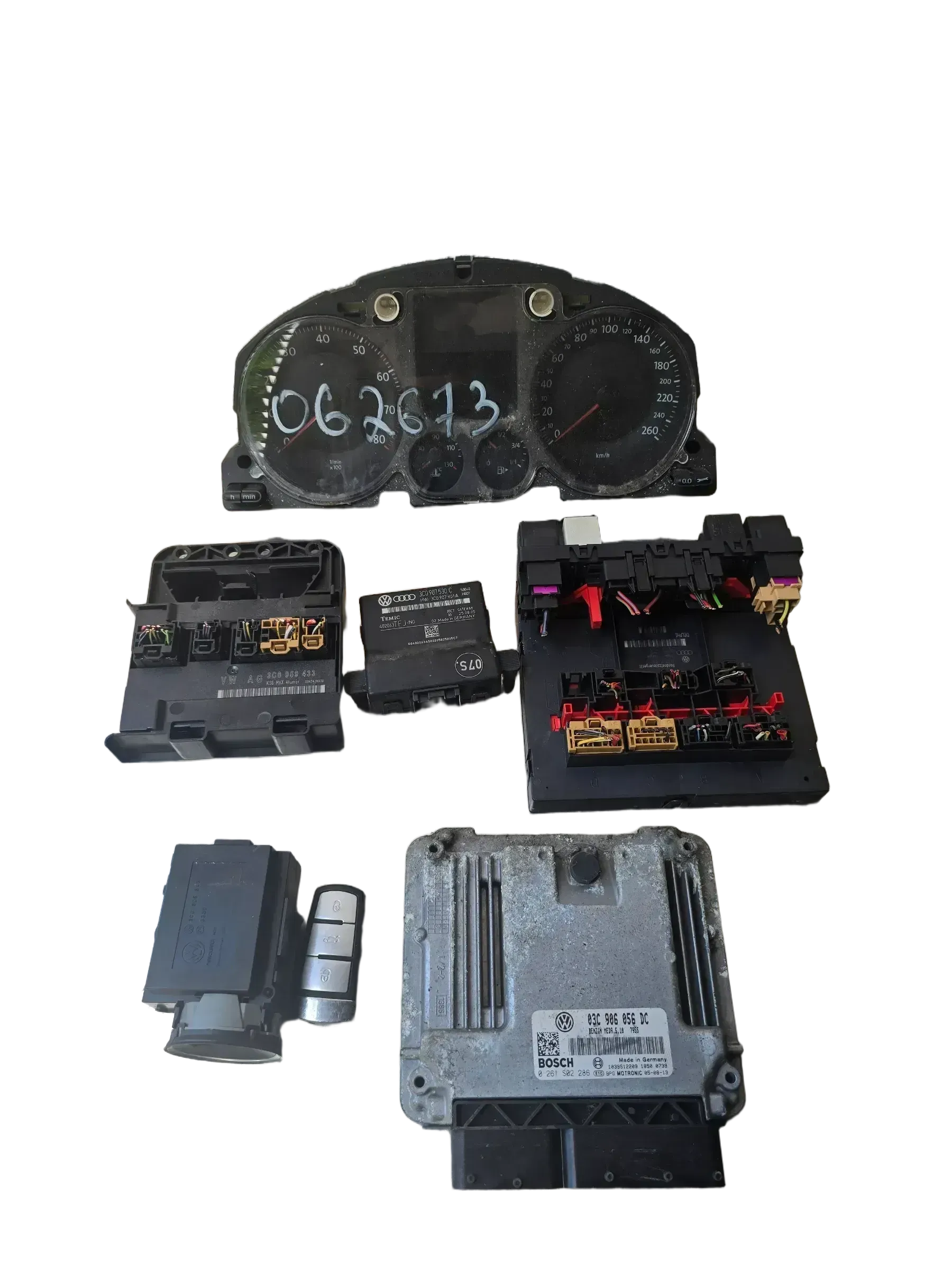 Motorsteuergerät Set 03C906056DC für VW PASSAT VARIANT (3C5) 1.6 FSI - Bild 1