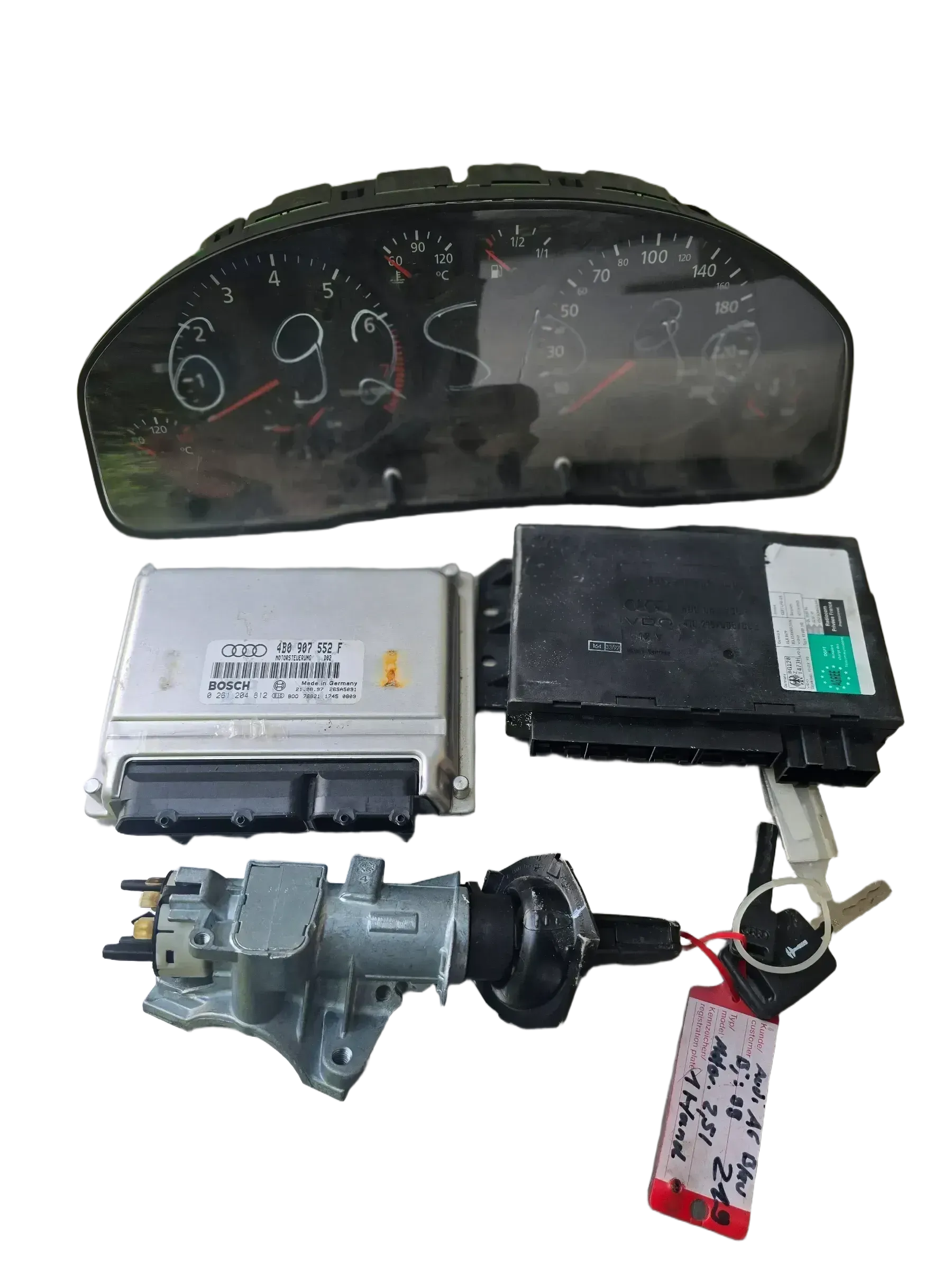 Audi A6 Avant 2.4 Automatik  Steuergerät Set Einspritzung 4B0907552F - Bild 1
