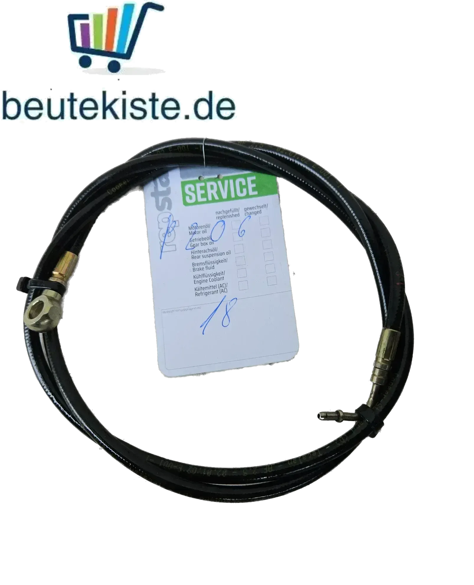Peugeot 206 CC Cabrio Hydraulik Schlauch Leitung 18 Verdeck - Bild 1