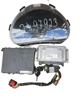 Peugeot 206 Motorsteuergerät 9632693780 0261206213 Set - Bild 1