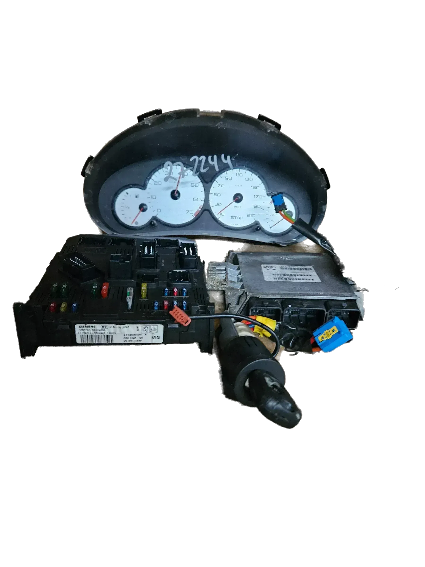 Peugeot 206 1.1l 44kW TU1JP (HFX) Motorsteuergerät Kit 9645989480 - Bild 1