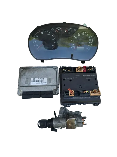 Background image for VW Polo 9N 1,2 47kw 03E906033L 64PS AZQ Motorsteuergerät Wegfahrsperre Satz