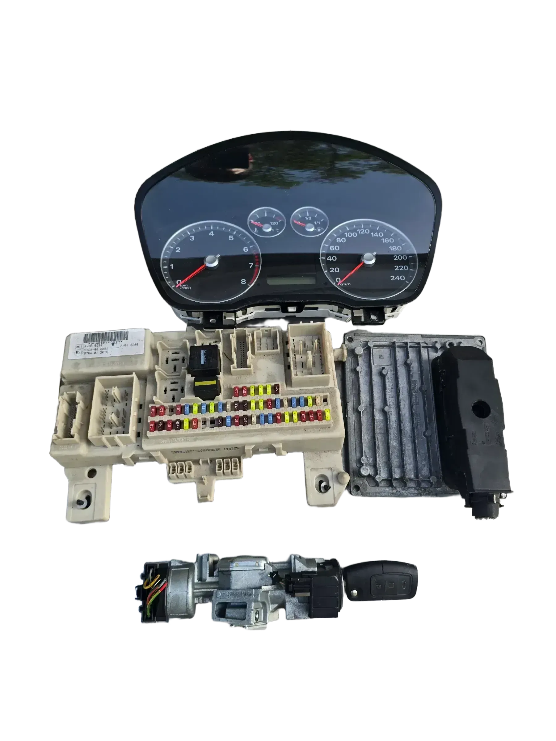 Motorsteuergerät Set Ford Focus C Max 1.6i 16V 85KW 116PS 5M5112A650HG - Bild 1