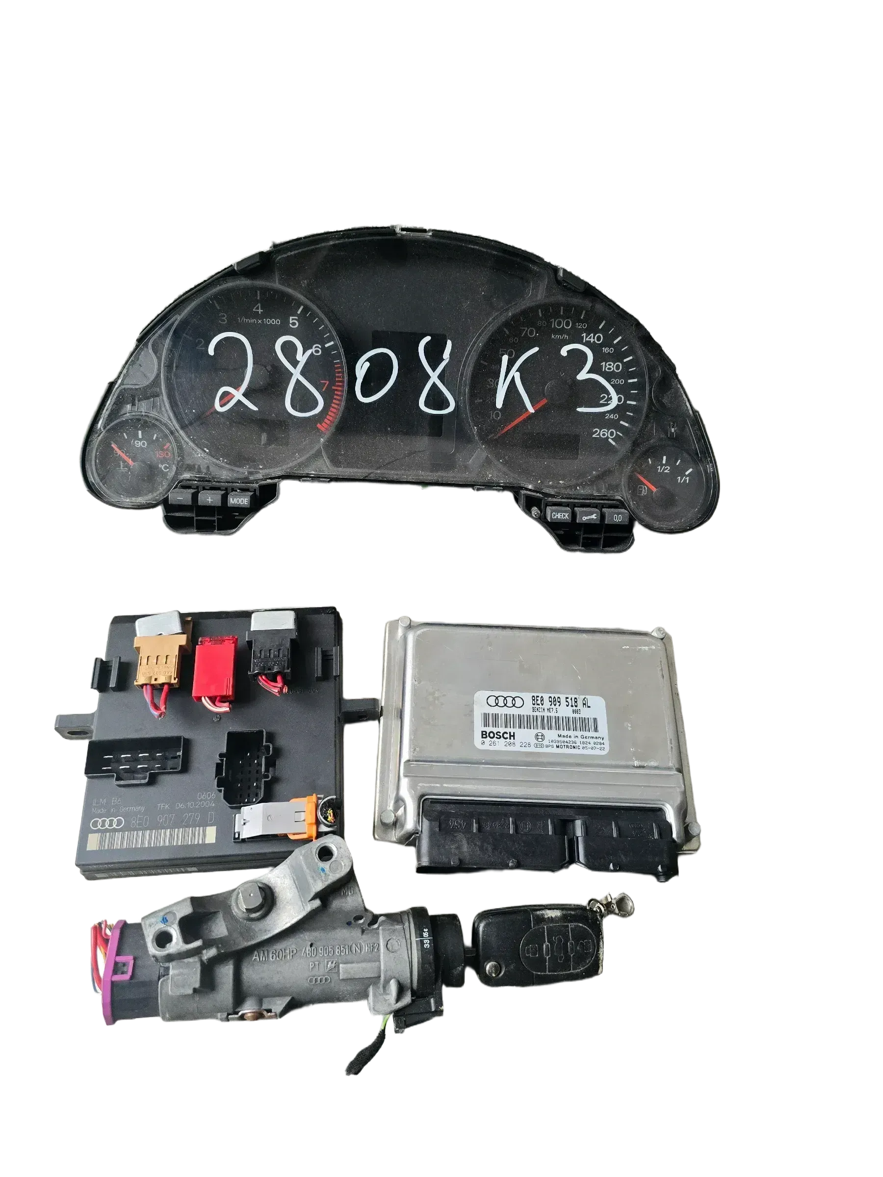Motorsteuerung Set Audi A4 B6 1,8 Turbo Motor 8E0909518AL - Bild 1