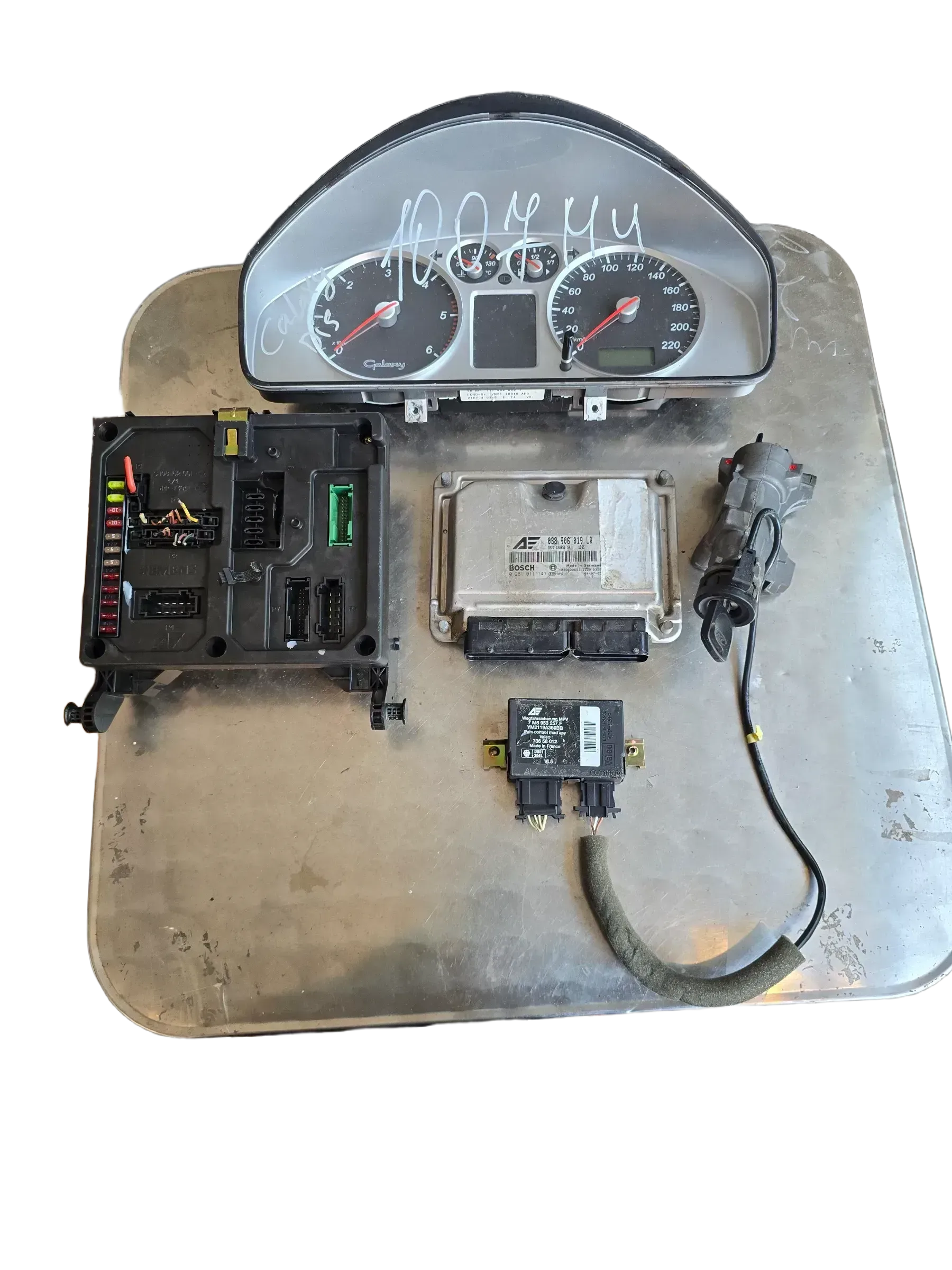 Ford Galaxy 1.9 TDI Original Motorsteuergerät Set Bosch 038906019LR - Bild 1