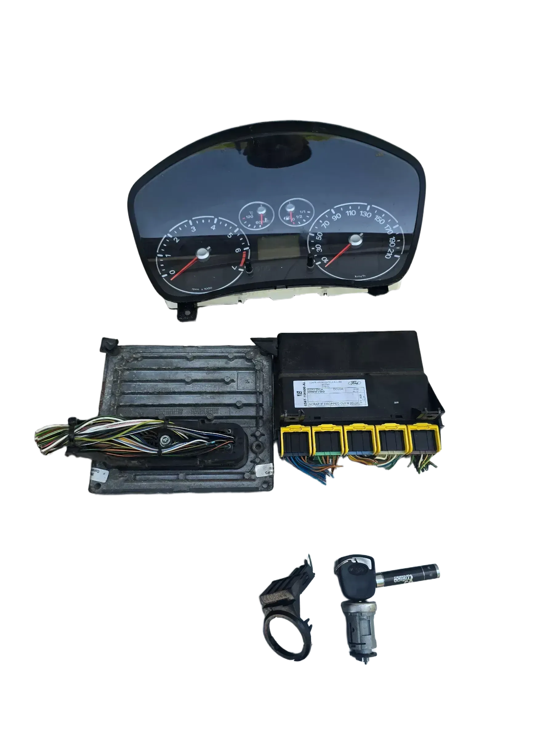 Motorsteuergerät Set 1.3 44 KW 6S6112A650SB Ford Fiesta MK5 26may - Bild 1