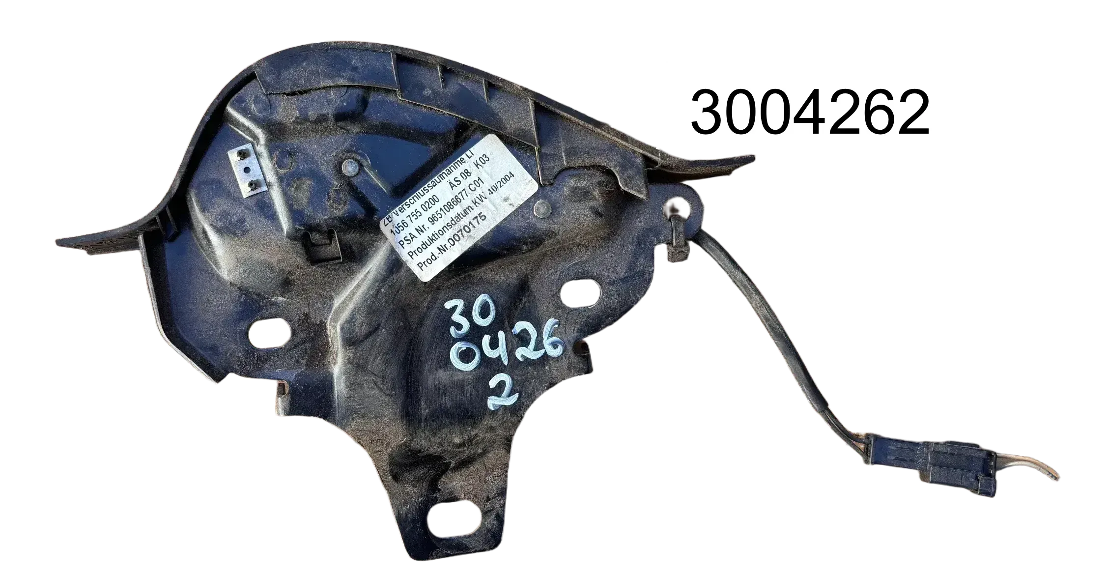 Original PEUGEOT 307 CC 3B Verdeck Verriegelung hinten links 9651086677 - Bild 1