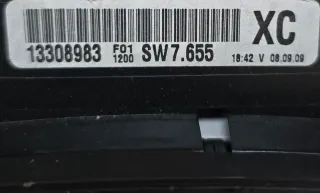 Tacho Kombiinstrument nicht zurückgesetzt 13308983 XC Opel Zafira B Astra H - Bild 3