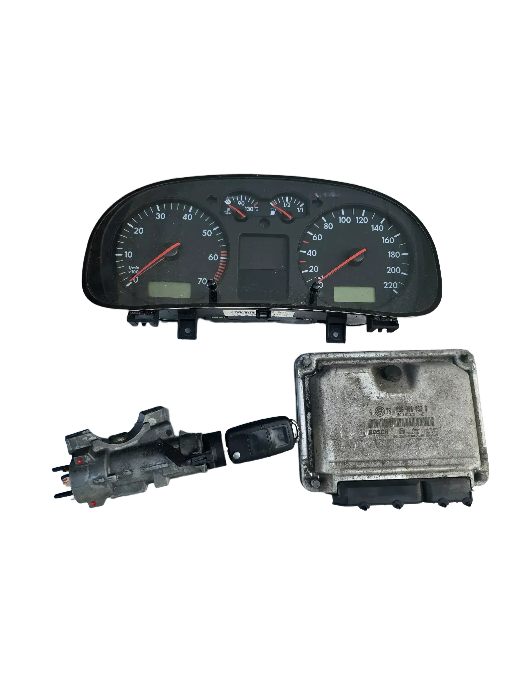 VW Golf 4 Motorsteuergerät Set 1,4l 55kw 75PS BCA 036906032G - Bild 1