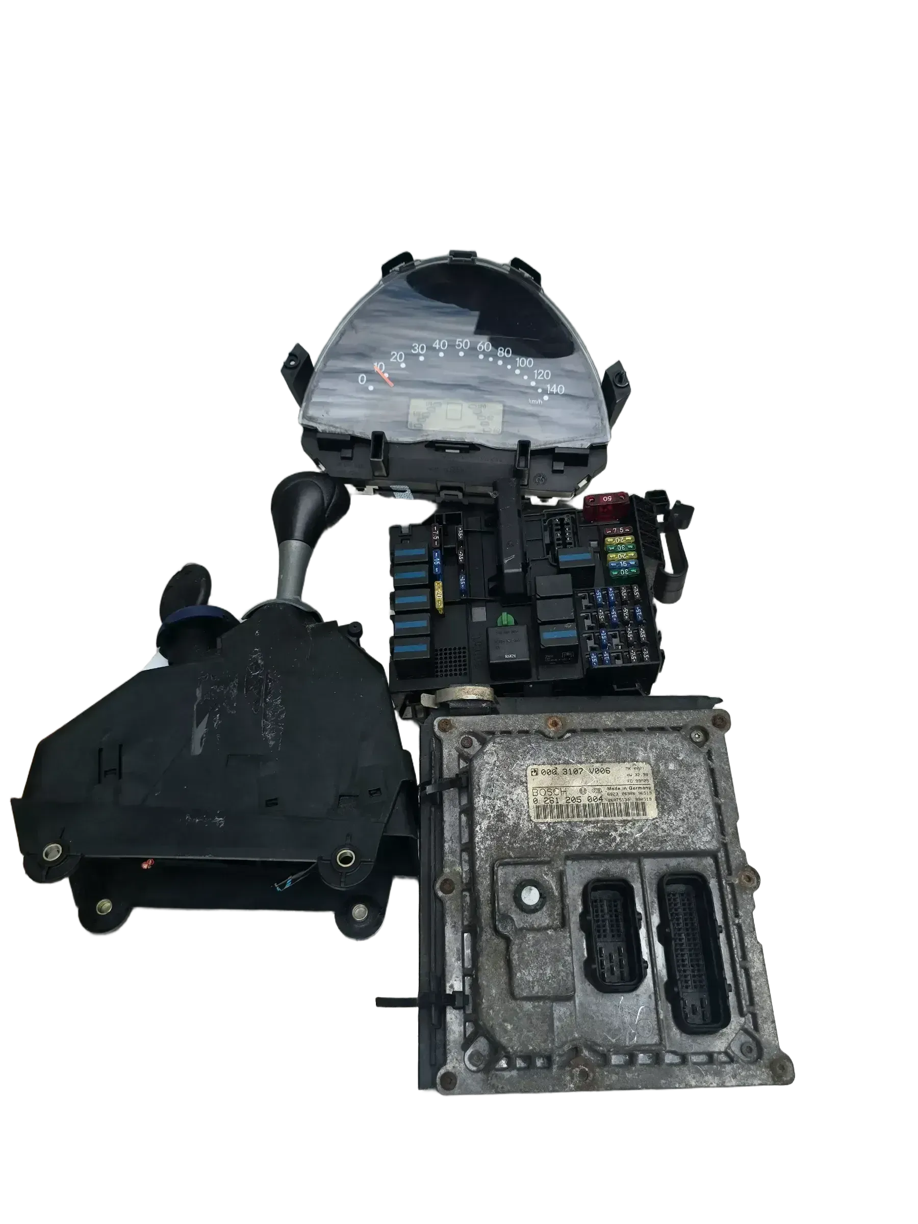 Smart ForTwo 450 Motorsteuergerät Set Bosch  0261205004 0003107V006 - Bild 1