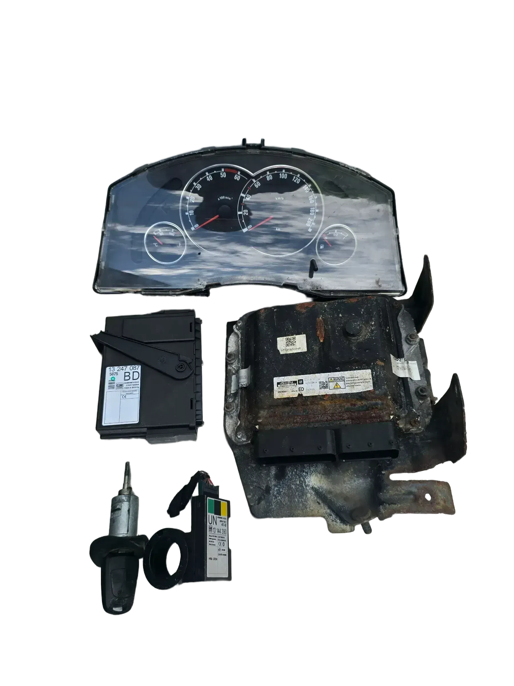 Opel Meriva A Motorsteuergerät Satz 1,7 Z17DTR  98002896 - Bild 1