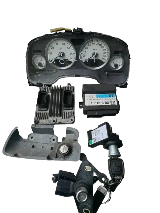 Opel Astra G  2,2 Z22SE Motorsteuergerät Satz 09391283 - Bild 1