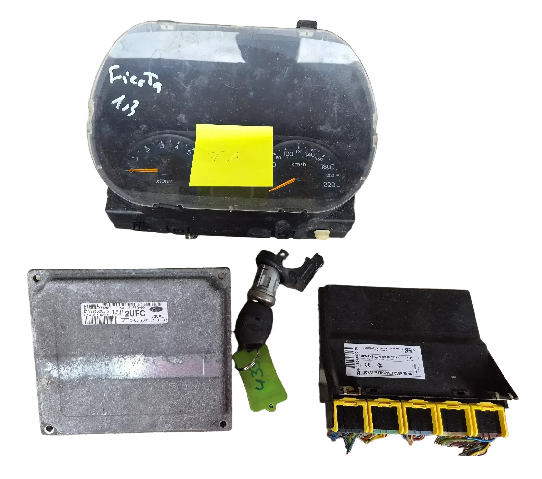 FORD FIESTA V JH, JD Motorsteuergerät ECU S118763002G 2S6A-12A650-PD 17998333 - Bild 1