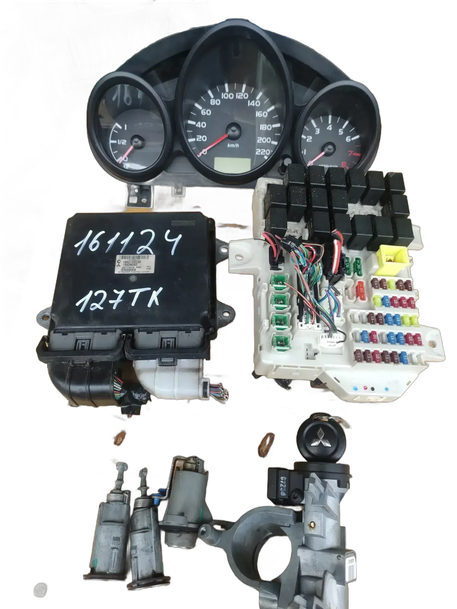 Original Mitsubishi Colt Cabrio Motorsteuergerät Set 1860B082 1860108200 127tkm - Bild 1