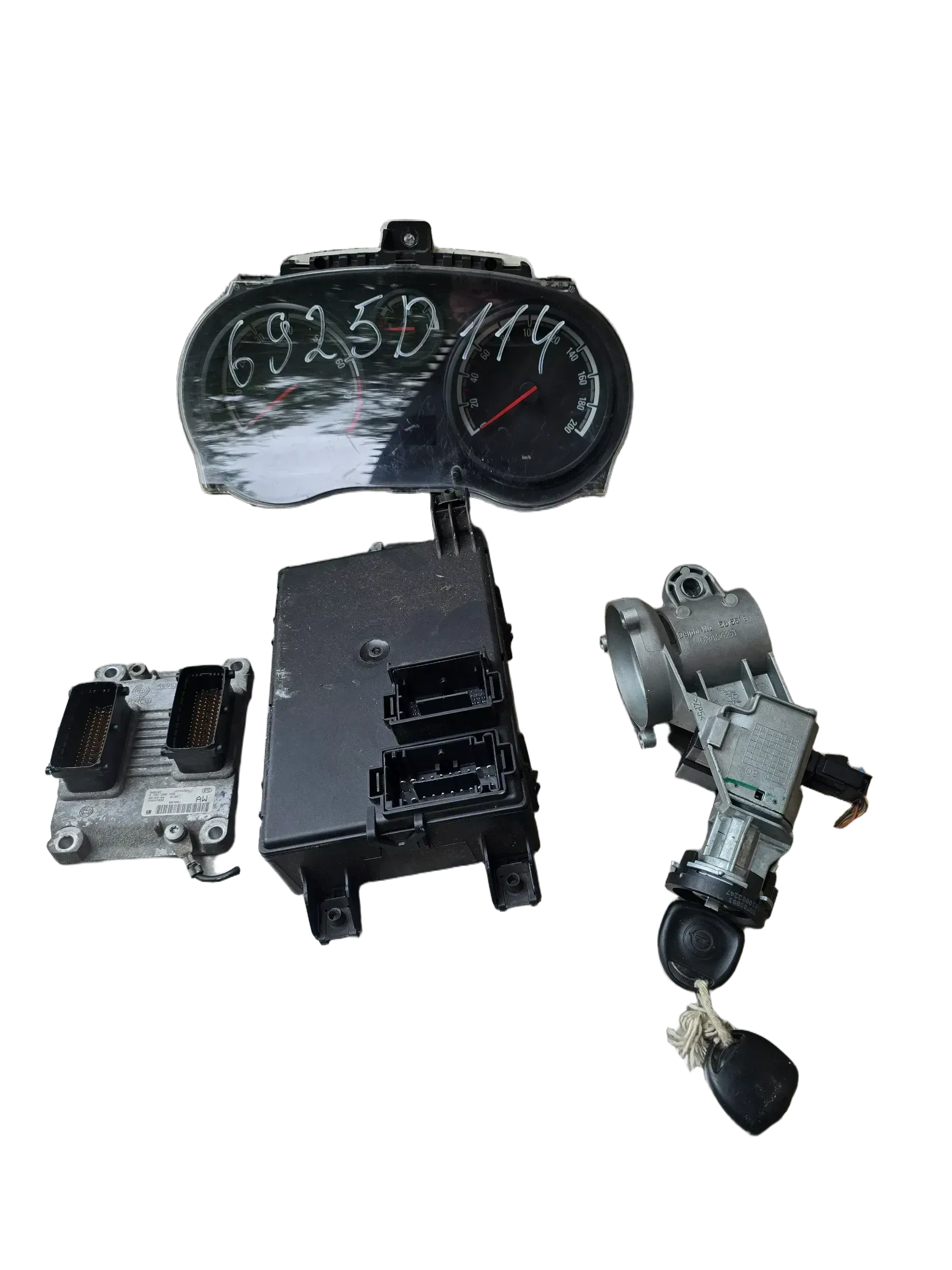 Motorsteuergerät Wegfahrsperre SET 0261208939 | Opel Corsa D 1.0 Benzin AW - Bild 1